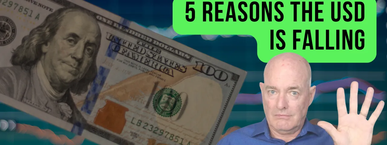5 Reasons Why USD is Tanking. USD & AUD Interest Rates this Week.