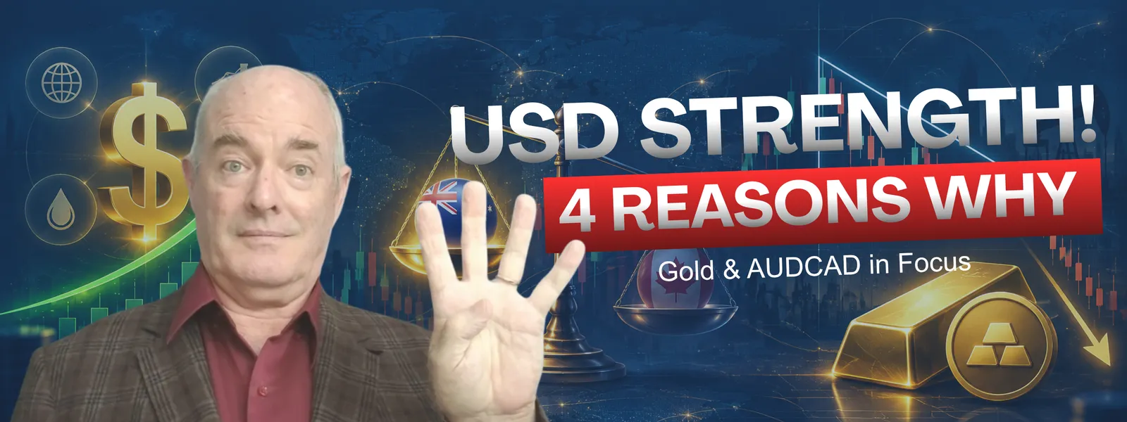 USD So Strong? 4 Key Reasons | AUDCAD, Gold XAUUSD & Forex Outlook