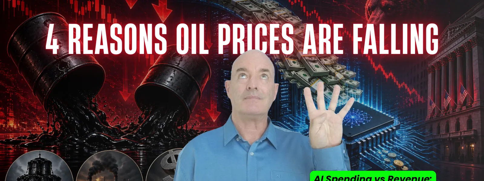4 Reasons Oil Prices Are Falling | WTI & Brent Crash | AI Spending Weighs on NASDAQ | Forex Market Outlook