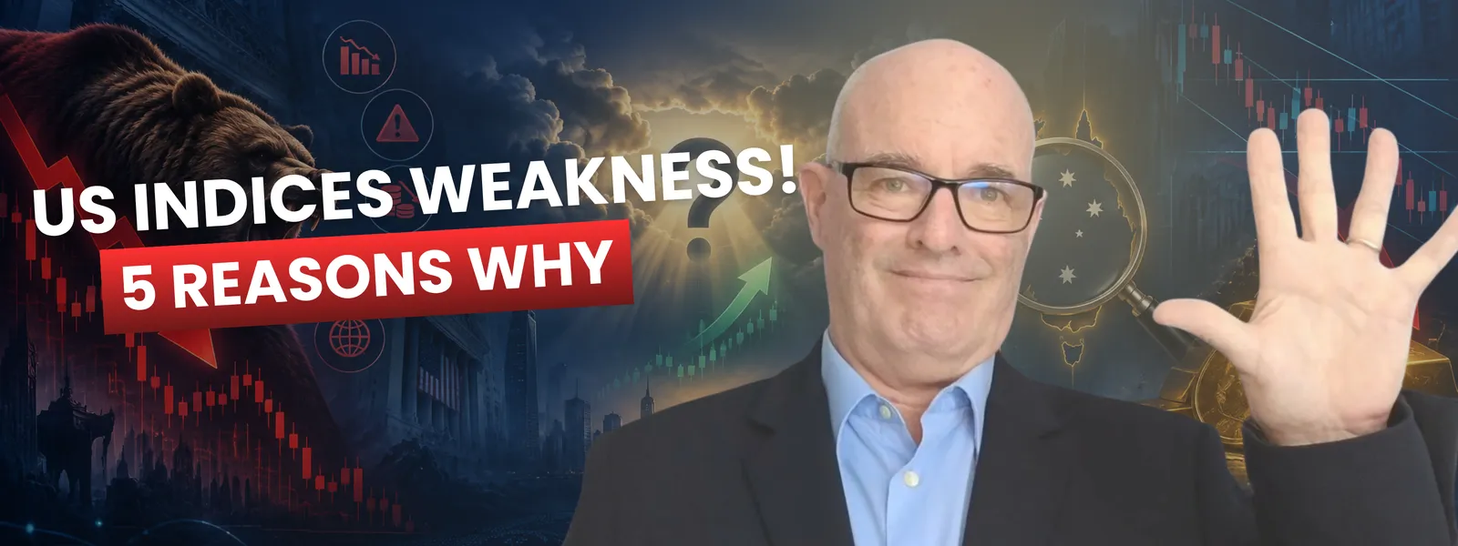 US Indices Under Pressure: 5 Problems to Watch | AUD CPI, USD Strength & Gold Outlook